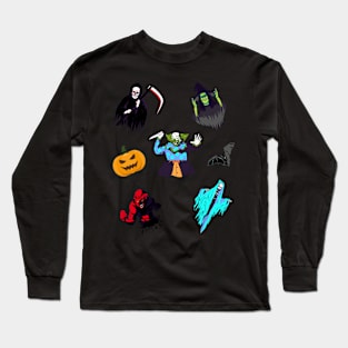 macabre symbol set Long Sleeve T-Shirt